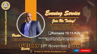 Tue 19th Nov 2024 | Pastor Brian Mzinyane