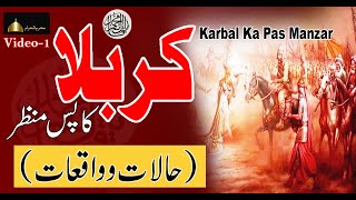 Waqia e Karbala bayan 2021|  محرم – کربلا کا پس منظر   | waqia e karbala speech in urdu