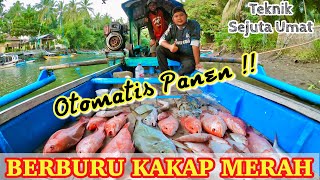 SERUNYA PANEN KAKAP MERAH PAKAI UL | (VLOG Mancing Episode#45)