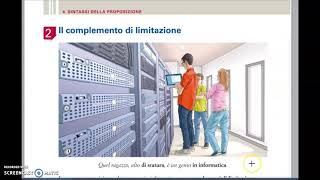 Compl di argomento e di limitazione