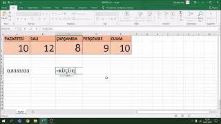 Tablolama Programları 3-Formül Kullanımı(Excel Formüller)