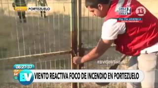 Incendio Portezuelo.Voluntario que quería ABRIR una VERJA QUE YA ESTABA ABIERTA