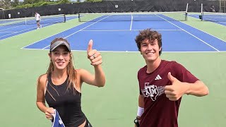 prodigy 16 yo 9.3 utr girl vs college club player