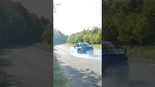 Subaru Impreza P1 Does A Launch/Burnout | #subaru #impreza #jdm #burnout #launchcontrol #thruxton