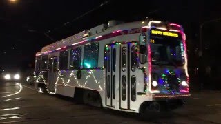 SEPTA's Christmas Trolley @ 49th St and Chester Ave!