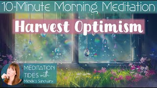 10-Minute Guided Meditation  🌈  HARVEST OPTIMISM ☀️ Positive Thinking Morning Meditation Practice