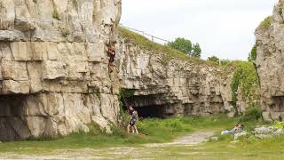 Winspit rock climbing