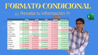 FORMATO CONDICIONAL para resaltar la información que necesitas.