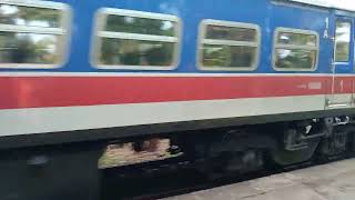 Podi Menike Express Train to Kandy and Badulla passing Alawwa, Sri Lanka