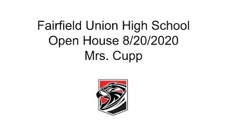 FUHS   Open House 2020   Mrs  Cupp   LA12