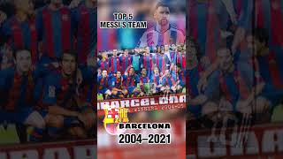 Top 5 Lionel MESSI'S football club