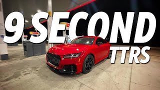 Brutal Audi TTRS 9.83s @ 1/4 mile