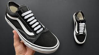 HOW TO STRAIGHT LACE VANS SHOES