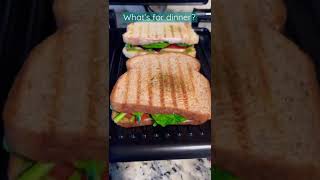 Quick and Easy Paninis made with pesto, tomato, onions, spinach, and pepper-jack cheese! #yummy