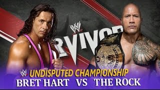 WWE The Rock VS Bret Hart Undisputed Championship (#Dont miss the victory Celebration )