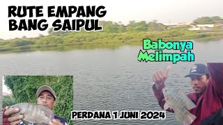 Rute Empang Bang Saipul,Spot mancing mujair Marunda