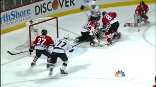 Oduya Dives To Save a Goal vs Los Angeles Kings 2/17/13