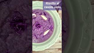 RISOTTO AL CAVOLO VIOLA #riso #ricette #shortvideo #shorts #cucina #thermomix #BIMBY#tutorial #shots