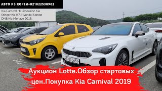 Авто из Кореи.Аукцион Lotte.Kia Mohave.Kia K7.Kia Stinger.Sonata DN8.Kia Catnival Hi-Limousine