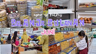 BELANJA BULANAN JUNI | GROCERY SHOPPING | ASMR ISI KULKAS