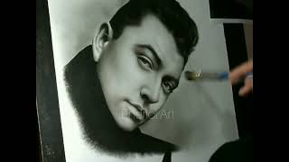 Speed drawing portrait of Sam Smith 😎✌🏻