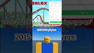 Roblox Sign Up Page Nostalgia.. #shorts