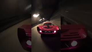 Ferrari f40 tunnel acceleration