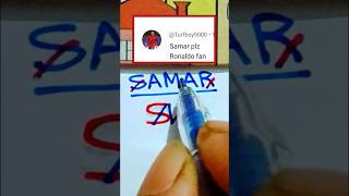 SAMAR  Name Logo Design #trending #art #logo #viral #youtubeshorts #shorts