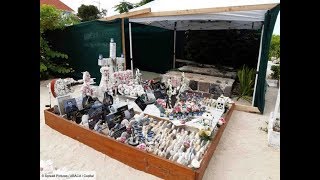 La tombe de Johnny Hallyday attaquée par le sable  Les images au cimetière de Lorient