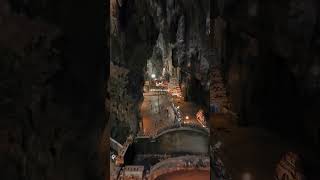 Batu caves Malaysia murugan temple in drone view