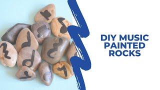 DIY Music Painted Rocks Craft for Kids