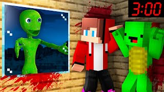 Mikey and JJ Run From Dame Tu Casito in Minecraft at 3:00 AM - Maizen