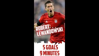 Lewandowski 5 GOALS in 9 MINUTES! 🤯 Fc Bayern München vs Wolfsburg #Lewandowski