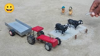 How to make water pump tractor with washing | cow and sheep shed | @TechnicalAvnishh