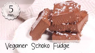 Veganer Schoko Fudge - Fudge Brownies Rezept - Fudge Rezept Deutsch | Vegane Rezepte ♡