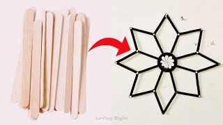 Ice Cream Sticks Wall Hanging Decor | Wall Hanging Craft using Popsicles | DIY Craft #icecreamsticks