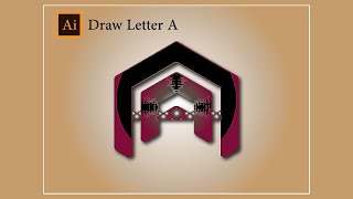 How to Draw Letter A in illustrator || letter a design illustrator tutorial | Modern Graphic