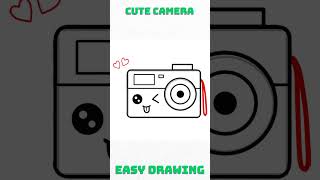 Easy cute camera drawing  #cutedraws #easytodraw #howtodraw