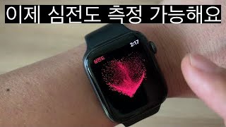 한국 애플워치 심전도 측정 활성화 - watchOS 7.1 업데이트 하세요