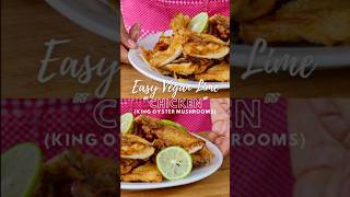 Easy Vegan Chicken (KING OYSTER MUSHROOM) Recipe #shorts #vegan #cooking #food #recipe #mushroom