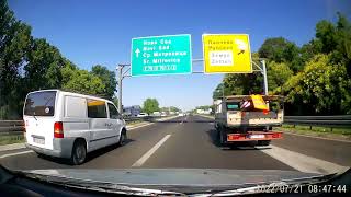 Камион вози 25 km/h где је ограничење 100 / Truck driving at 25 km/h in a 100 km/h zone