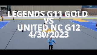 FUTSAL LEGENDS G11 GOLD VS AYSO UNITED NC 4 30 2023