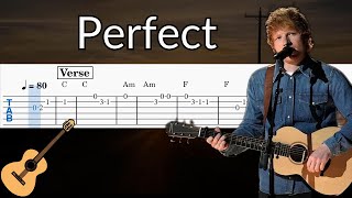 Perfect (Ed Sheeran) - Guitar Solo Tab Easy