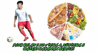 PJOK KELAS 3 SD : TEMA 4, SUBTEMA 3,. MATERI MAKANAN BERGIZI