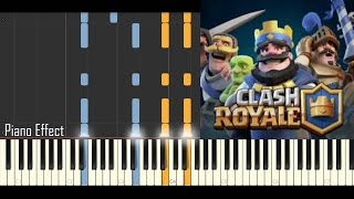 Clash Royale - Battle Theme  (Piano Tutorial Synthesia)