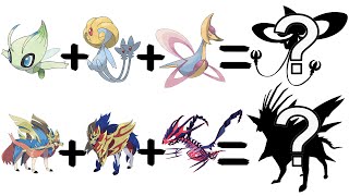 Pokemon Fusion #8: Zacian x Zamazenta x Eternatus and Celebi x Uxie x Cresselia