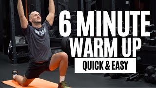 6 Min WARM UP FOR AT HOME WORKOUTS | Low Impact & No Jumping