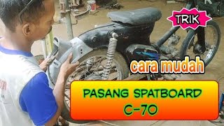 pitung modifikasi dari honda star.|| cara pasang spatboard belakang #honda #modifikasi #motorklasik