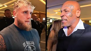 Mike Tyson STEPS UP To BRAWL Jake Paul FACE TO FACE At Event