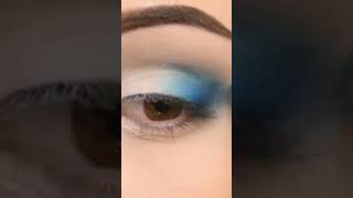 Soft blue smokey eye makeup #eyemakeup #skincare #glow #viral